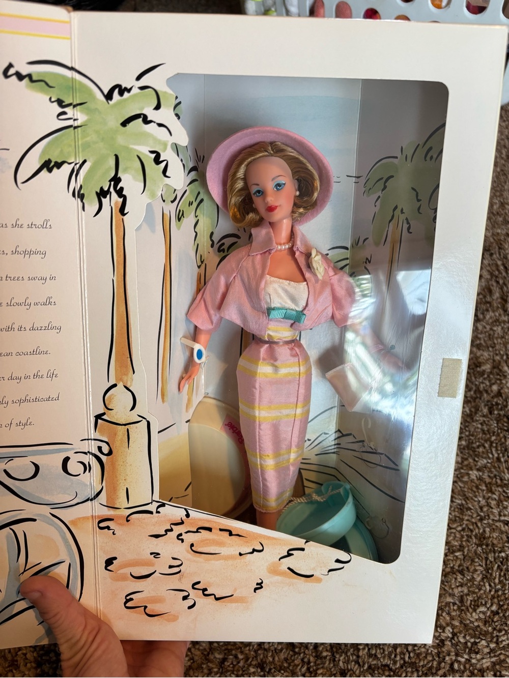 Vintage Spiegel Barbie Summer Sophisticate White Box with Pink Logo
